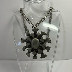 Vintage Pewter Pendant Necklace by metzke